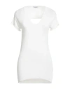Dondup Woman Sweater White Size 8 Viscose, Polyester In White