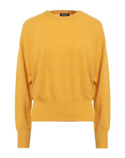 Dondup Woman Sweater Yellow Size 6 Wool, Polyamide, Cashmere