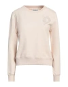 Dondup Woman Sweatshirt Beige Size S Cotton, Elastane