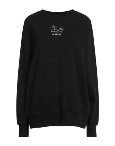 Dondup Woman Sweatshirt Black Size L Cotton