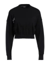 Dondup Woman Sweatshirt Black Size M Cotton, Elastane