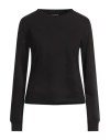 Dondup Woman Sweatshirt Black Size L Cotton, Polyester, Elastane