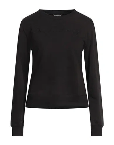 Dondup Woman Sweatshirt Black Size L Cotton, Polyester, Elastane
