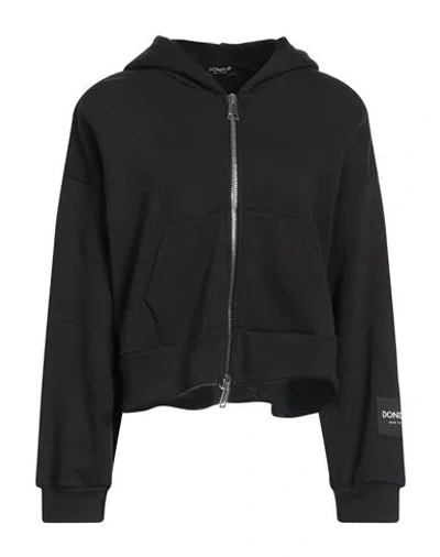 Dondup Woman Sweatshirt Black Size M Cotton