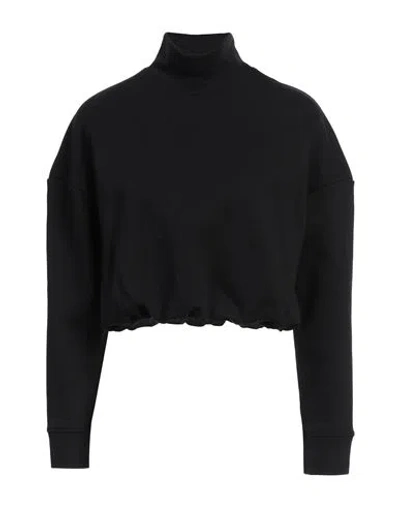 Dondup Woman Sweatshirt Black Size Xs Cotton, Elastane