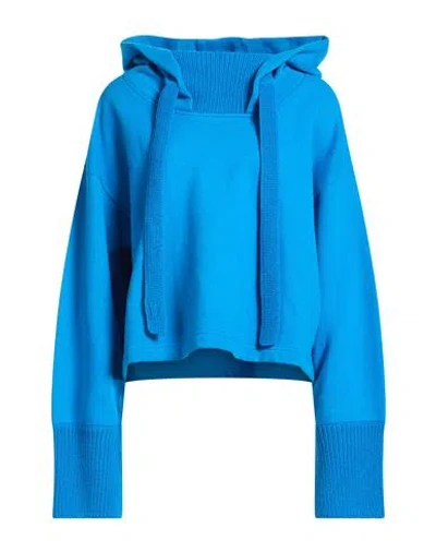 Dondup Woman Sweatshirt Bright Blue Size M Cotton