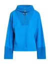 Dondup Woman Sweatshirt Bright Blue Size Xs Cotton, Wool, Acrylic In Blue