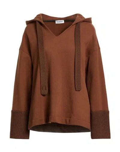 Dondup Woman Sweatshirt Brown Size M Cotton