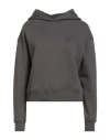 Dondup Woman Sweatshirt Charcoal Size Xs Cotton, Elastane In Gray