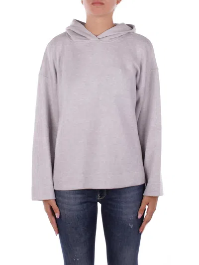 Dondup Woman Sweatshirt F513 Kf0253xxx 903 Hoodie Grey In Gray