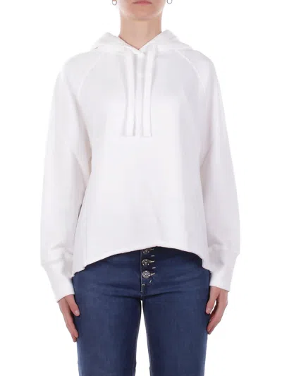 Dondup Woman Sweatshirt F517kf0254d 000 Regular Sweatshirt In White Sweatshirt In Multi