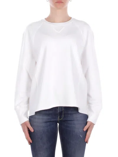 Dondup Woman Sweatshirt F518kf0254d 000 Regular Sweatshirt In White Sweatshirt In Multi
