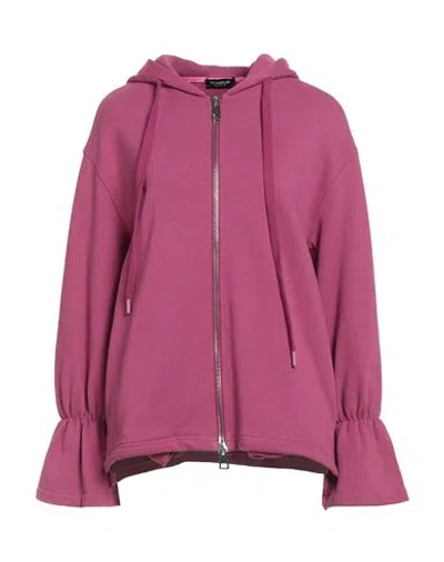 Dondup Woman Sweatshirt Fuchsia Size S Cotton, Elastane In Pink