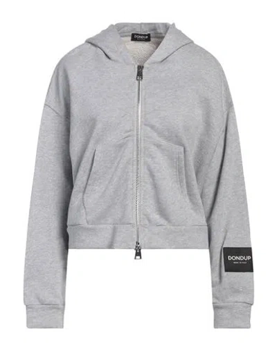 Dondup Woman Sweatshirt Light Grey Size L Cotton