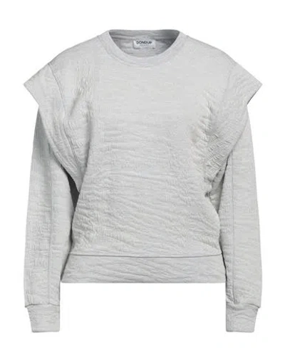 Dondup Woman Sweatshirt Light Grey Size S Cotton, Polyamide