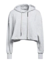 Dondup Woman Sweatshirt Light Grey Size M Cotton