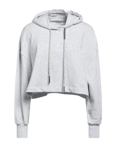 Dondup Woman Sweatshirt Light Grey Size M Cotton