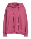 Dondup Woman Sweatshirt Magenta Size M Cotton, Elastane