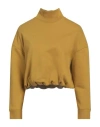 Dondup Woman Sweatshirt Marigold Size S Cotton, Elastane In Yellow