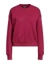 Dondup Woman Sweatshirt Mauve Size Xl Cotton In Purple