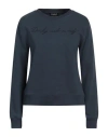 Dondup Woman Sweatshirt Navy Size M Cotton, Polyester, Elastane In Navy