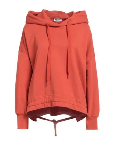 Dondup Woman Sweatshirt Orange Size M Cotton