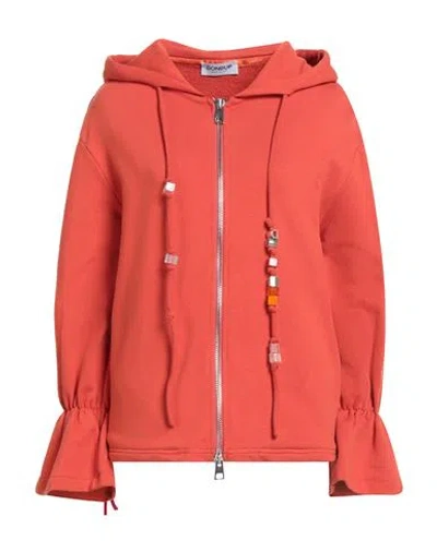 Dondup Woman Sweatshirt Orange Size Xs Cotton
