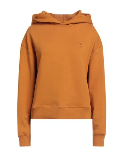Dondup Woman Sweatshirt Tan Size M Cotton, Elastane