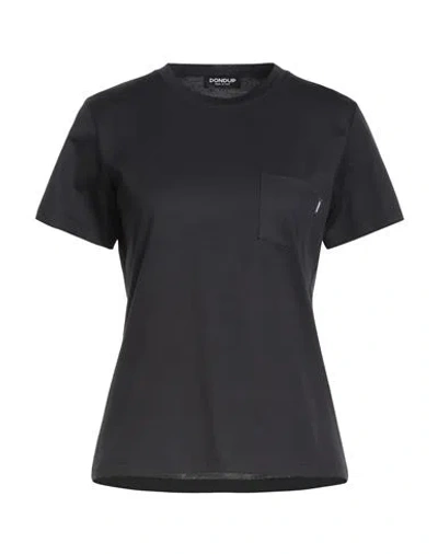 DONDUP DONDUP WOMAN T-SHIRT BLACK SIZE L COTTON