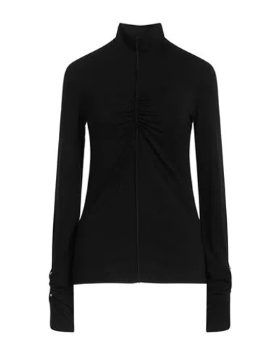 Dondup Woman T-shirt Black Size L Viscose, Elastane