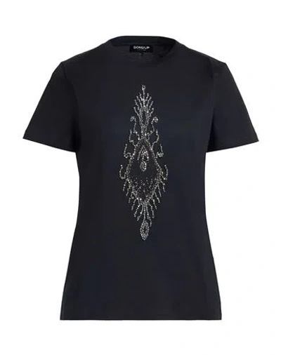 Dondup Woman T-shirt Black Size S Cotton
