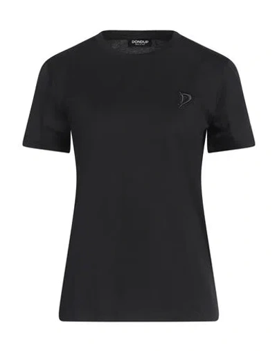 Dondup Woman T-shirt Black Size S Cotton