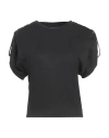 Dondup Woman T-shirt Black Size Xs Cotton