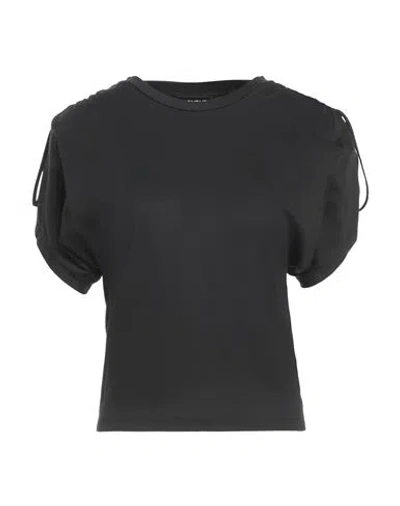 Dondup Woman T-shirt Black Size Xs Cotton