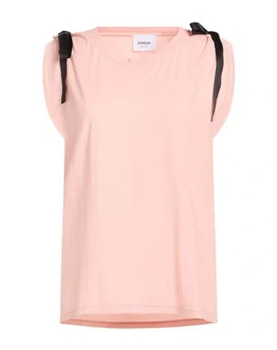 Dondup Woman T-shirt Blush Size M Cotton In Pink