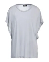 Dondup Woman T-shirt Light Grey Size S Modal In Grey