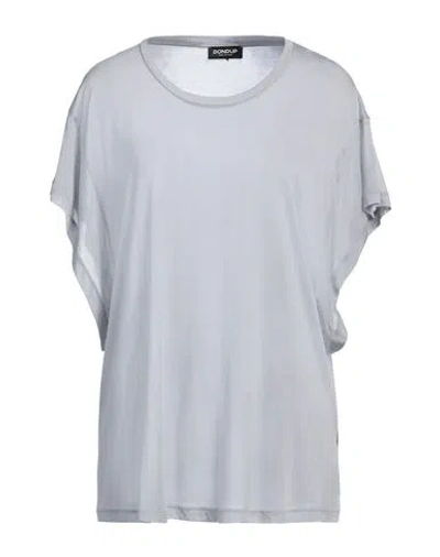 Dondup Woman T-shirt Light Grey Size S Modal