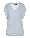 Dondup Woman T-shirt Light Grey Size S Modal In Grey