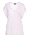Dondup Woman T-shirt Lilac Size S Modal In Purple