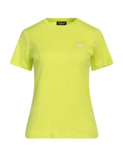 Dondup Woman T-shirt Lime Green Size M Cotton In Green