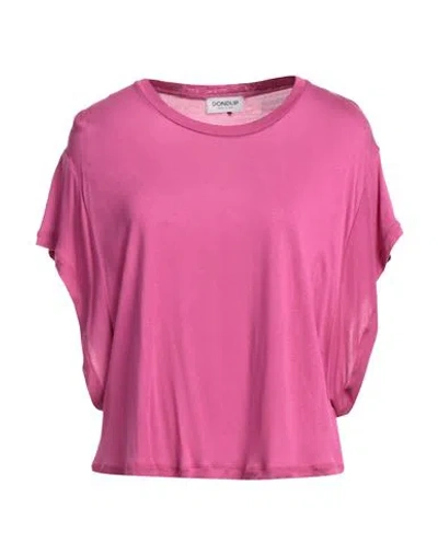 Dondup Woman T-shirt Magenta Size Xs Viscose, Modal, Silk