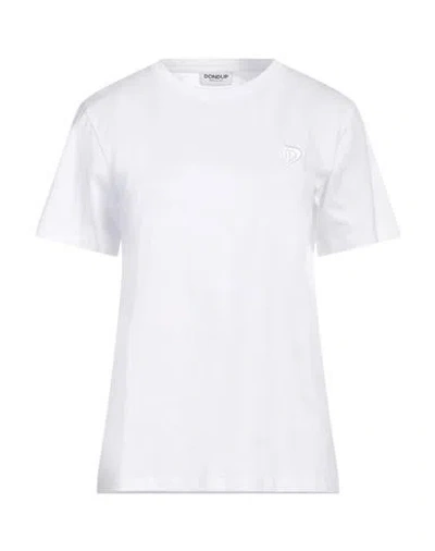 Dondup Woman T-shirt White Size L Cotton