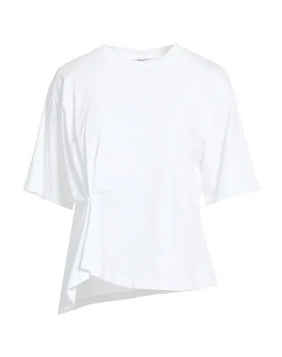 Dondup Woman T-shirt White Size L Cotton