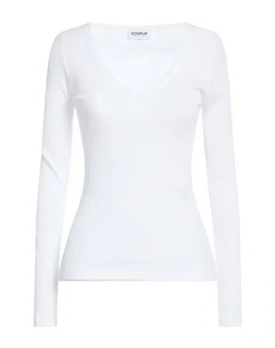 Dondup Woman T-shirt White Size L Cotton