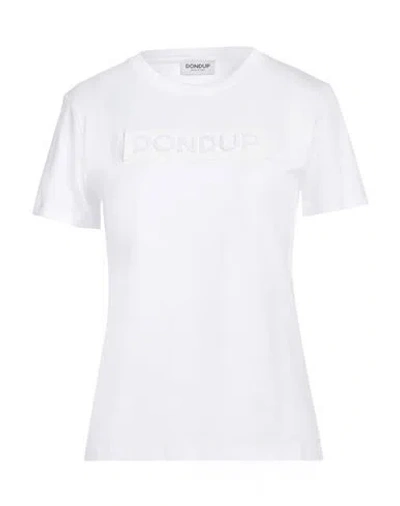 Dondup Woman T-shirt White Size L Cotton