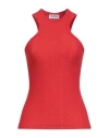 Dondup Woman Tank Top Red Size M Polyamide, Elastane