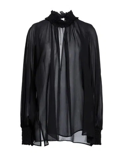 Dondup Woman Top Black Size 4 Viscose
