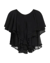 Dondup Woman Top Black Size 6 Viscose In Black