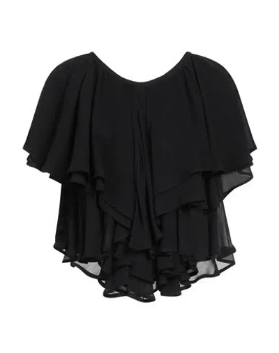 Dondup Woman Top Black Size 6 Viscose