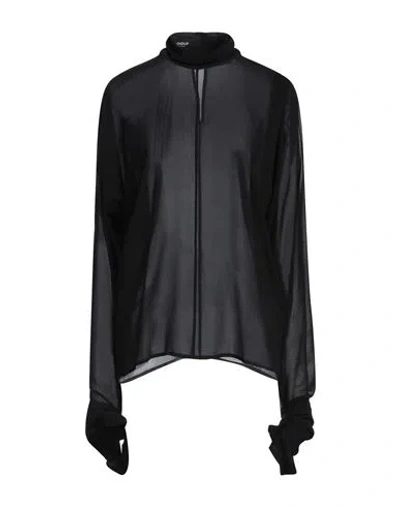 Dondup Woman Top Black Size 6 Viscose